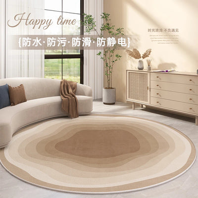 Minimalist Round Living Room Decoration Carpet Children's Room Non-slip Rug Modern Luxury Rugs for Bedroom Home Thickened Mat