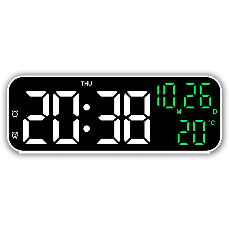 LED Digital Alarm Clock Snooze Temperature Date Display USB Desktop Strip Mirror LED Clocks for Living Room Decoration