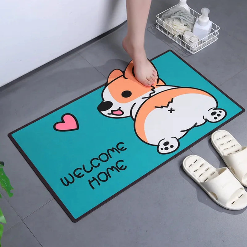 Super Absorbent Cartoon Panda Bathroom Mat - Cute Animal Rug for Bedroom, Entrance, Shower - Soft and Cozy Floor Carpet - Best f