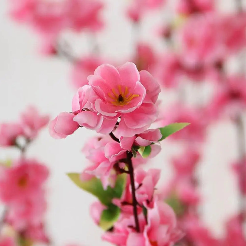 65cm Artificial Cherry Blossom Flower Silk Peach Flowers Fake Plants Arrangement for DIY Garden Home Wedding Party Decor Pi W3Z1