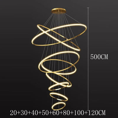 Modern decor led forstaircase Chandeliers lights for living room hanging light indoor pendant light lamps lighting