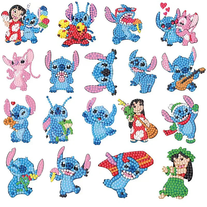 5D Diamond Painting Cartoon Stitch DIY Sticking Drills Embroider Handiwork Enthusiast Decoration stationery Stationery Best Gift