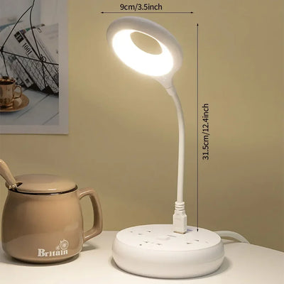 LED Table Lamp Portable Night Light Lamp Freely Foldable Desk Lamp USB Reading Talbe Lamp Eye Protection Saving Energy Desk Lamp