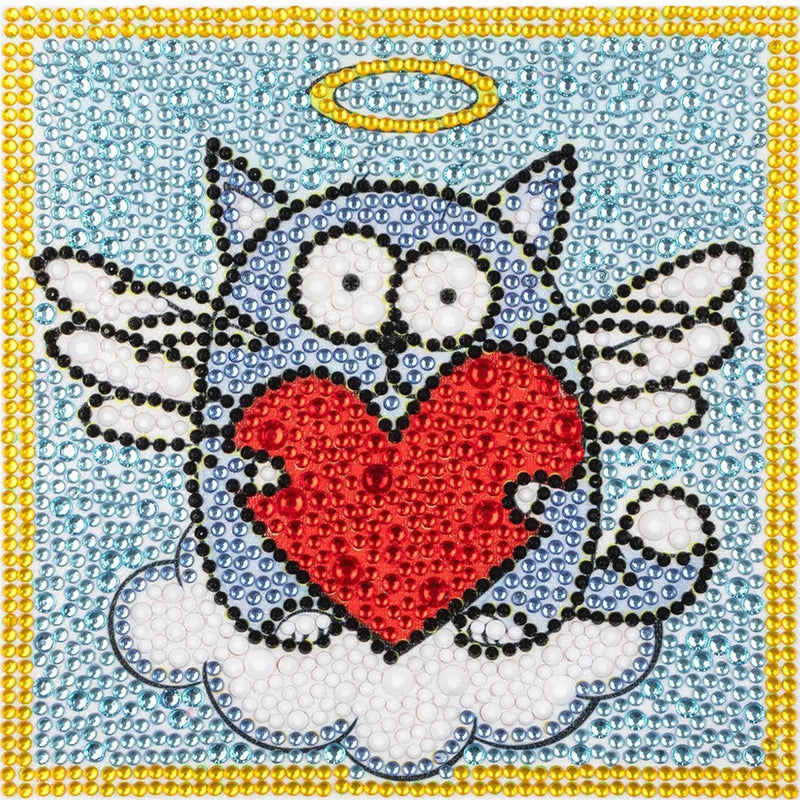 DIY Diamond Painting by Number Kits for Kids Cartoon Animal Picture Crystal Rhinestone Diamond Embroidery for Children Gifts