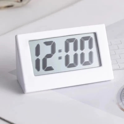 5.2*2*3.5cm Mini Portable Desk Clock 12Hour Time Display Digital Clock with Date Electronic Table Clock for Student/Car/Bedroom