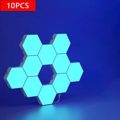 RGB Smart Quantum Lamp Tuya App Remote Control Touch Background Wall Bedroom DIY Decoration Wall Lamp Esports Atmosphere Light