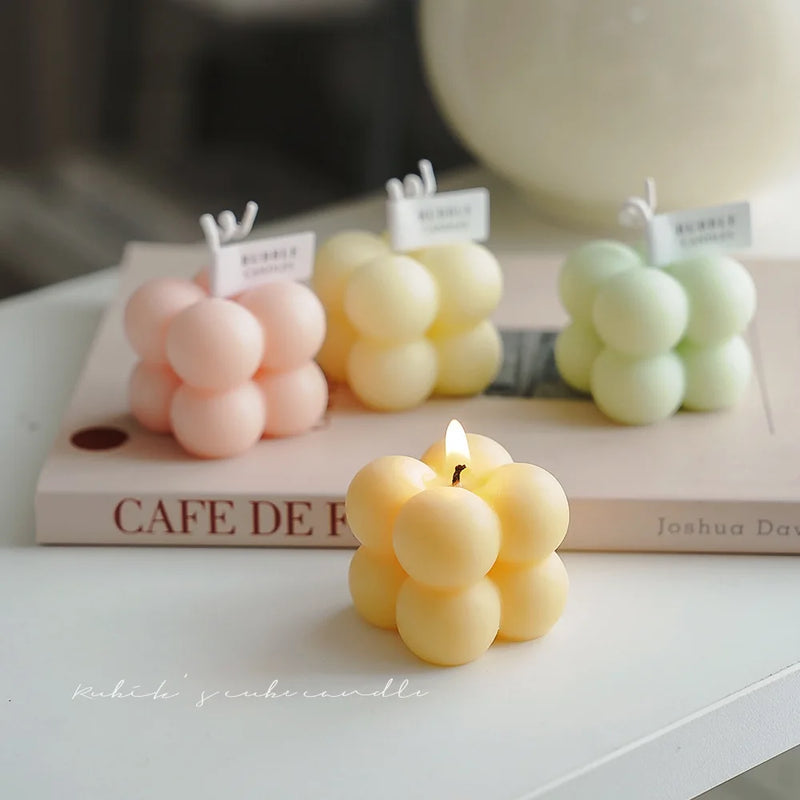 Cute candles mini bubble candle scented handmade birthday guest  gift candles creative wedding candles home souvenir candles