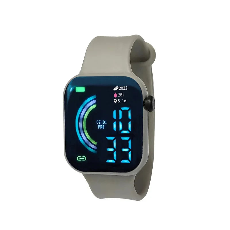 2024 Child Smart  Watch Ultra Light LED Digital Watch for Kids Boy Girl Sports Silicone Wristband Electronic Clock Digital