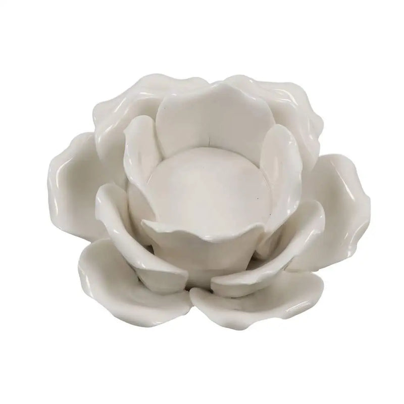 Light Luxury 3D Rose Flower Candlestick Handicraft Exquisite Lotus Candle Holder Simple Emulation Flower Ornaments Photo Props