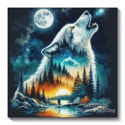 Full Square/Round 5D Diy Diamond Painting Animal Embroidery Picture Rhinestones Mountain Wolf Landscape Mosaic Cross Stitch