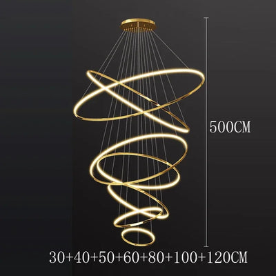 Modern decor led forstaircase Chandeliers lights for living room hanging light indoor pendant light lamps lighting