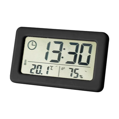 Digital Alarm Clock Desktop Temperature LCD Digital Thermometer Desktop Hygrometer Battery Operated Time Date Calendar