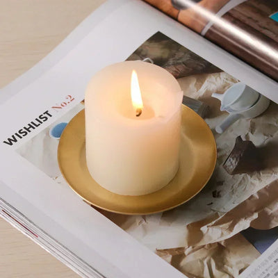 European style retro iron candlestick ornaments jewelry display storage tray aromatherapy candle tray