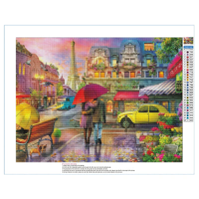 5D Diamond Painting Diamond Embroidery Street Resin Diamond Mosaic Town Landscape DIY Home Design Decoration