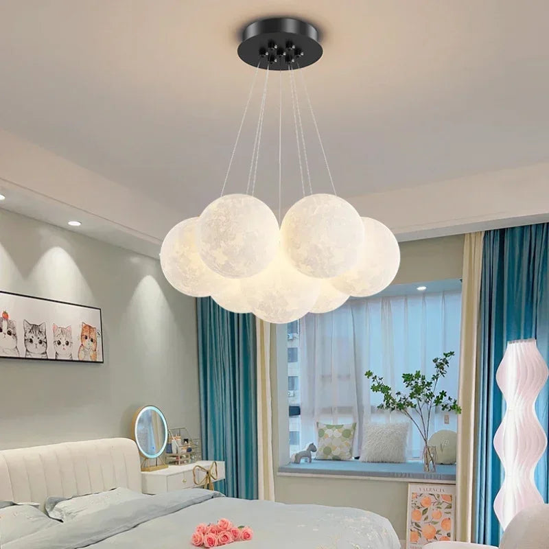 Modern Bubble Chandeliers Light Fixture Nordic Hanging Lamp for Bedroom Living Room Dining Room