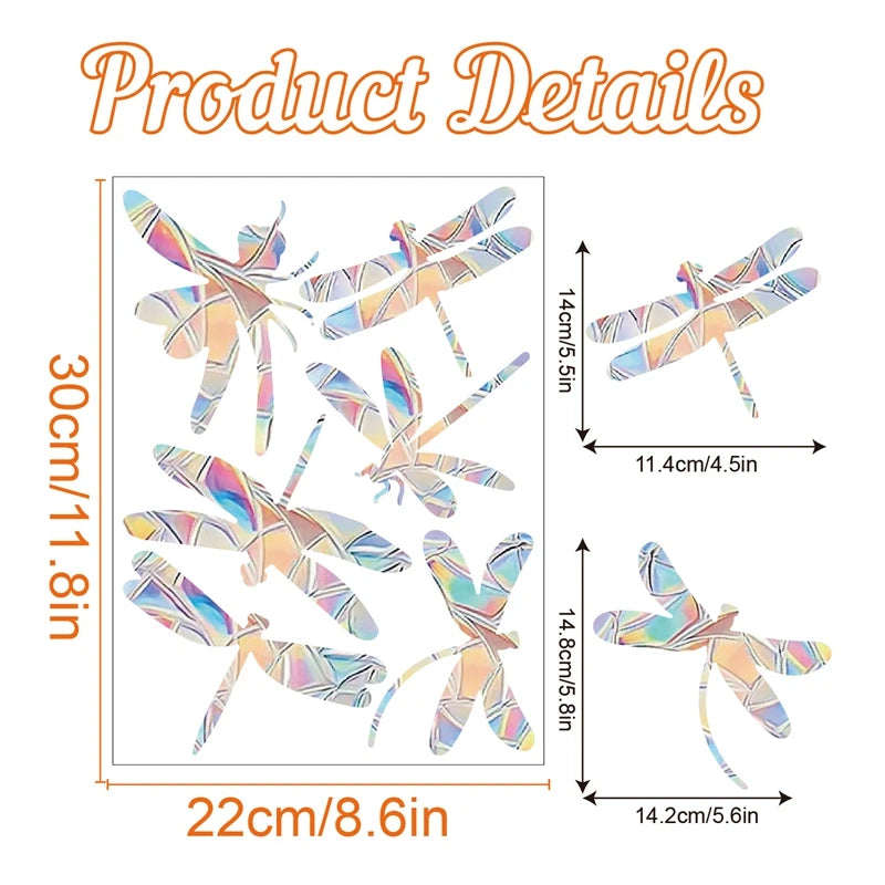 Rainbow Suncatcher Window Stickers PVC Cat Butterfly Prism Glass Wall Sticker Home Kids Bedroom Decoration Self Adhesive Decal