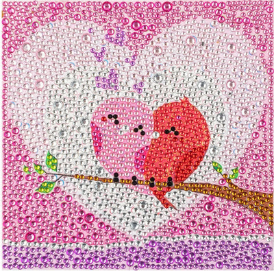 DIY Diamond Painting by Number Kits for Kids Cartoon Animal Picture Crystal Rhinestone Diamond Embroidery for Children Gifts