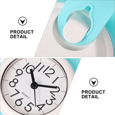 Bathroom Suction Cup Wall Clock with Waterproof Clocks Digital for Alarm Shower Timer