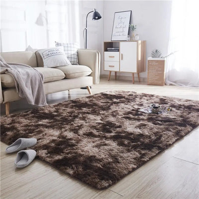 50*80cm Fluffy Large Kids Bedside Area Rug Living Room Shaggy Nursery Floor Mat Plush Carpet Thick Bedroom Carpets Home Decor