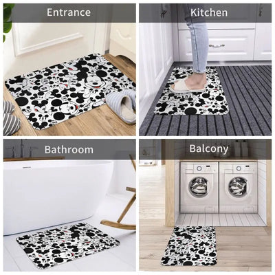 Personalized Mickey Mouse Doormat Mat Anti-Slip Bath Kitchen Garage Rug Carpet 40*60cm