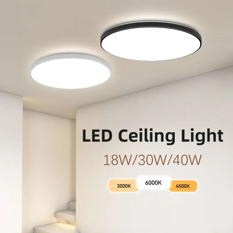 Led Ceiling Lamps led Panel Light Fixtures 220v Living room Bedroom lighting 18W 30W 40W Cold/Neutral/Warm White Ceiling lights