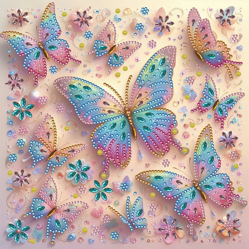 5D DIY Partial Special Shaped Drill Diamond Painting Butterflies Art Home Decor