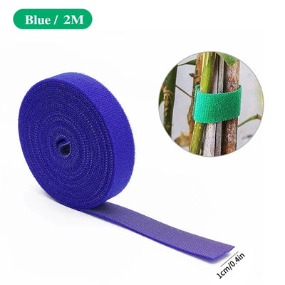 Green Garden Twine Plant Ties Nylon Plant Bandage Garden Hook Loop Bamboo Cane Wrap Support Garden Accessories