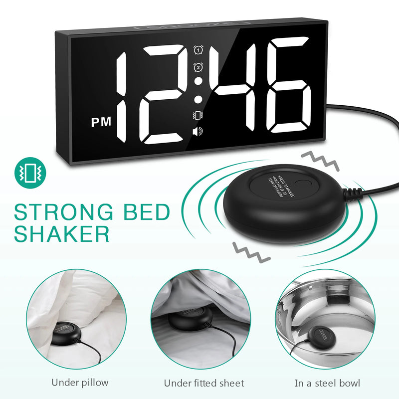 ORIA Vibrating Alarm Clock 7.5&