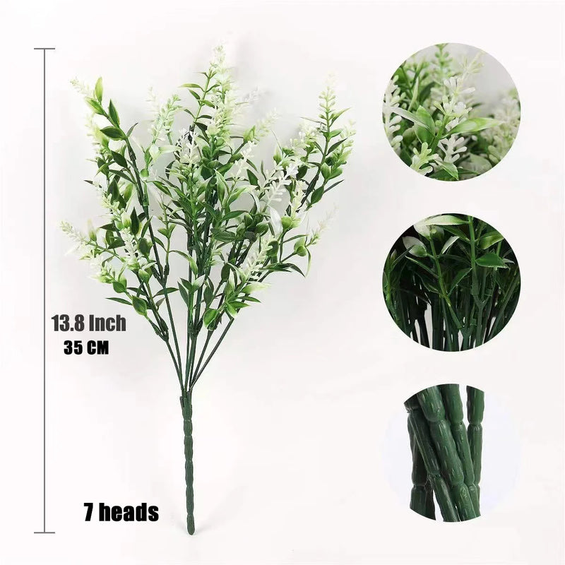 Provence Lavender Plastic Artificial Flowers False Plants Wedding Home Outdoor Garden Decoration Table Decoration