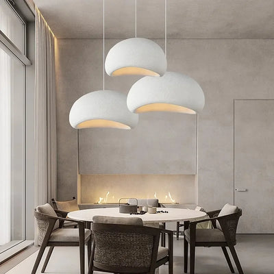 Nordic Wabi Sabi E27 Pendant Lights Dining Room Bedroom Chandelier Lustre Bar Suspend Lamp Home Decor Loft Hanging Light Fixture