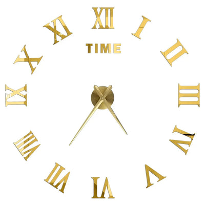 Fashion Modern Design Large Wall Clock 3D DIY Quartz Clocks Watches Acrylic Mirror Stickers Living Room Home Decor Horloge