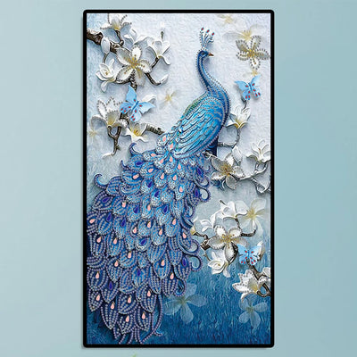 5D DIY Special-shaped Drill Diamond Painting Peacock Cross Stitch Craft Kit