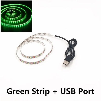 Rgb Usb 5V Led Strip Lights For Smart TV Backlight Night Light Living Gaming Wall Room Christmas Decor Lighting Atmosphere Lamp