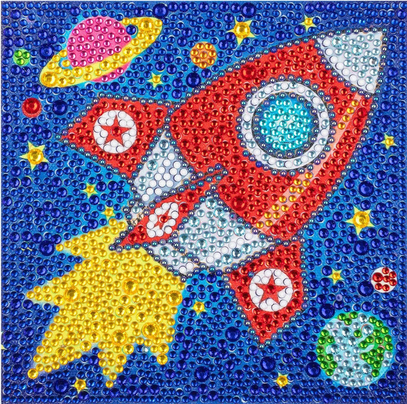 DIY Diamond Painting by Number Kits for Kids Cartoon Animal Picture Crystal Rhinestone Diamond Embroidery for Children Gifts