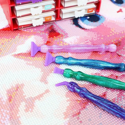 Embroidery Diamond Painting Pen Kit Art Pens Cross Stitch Accessories Point Drill Pens Plastic Pen Heads DIY Craft