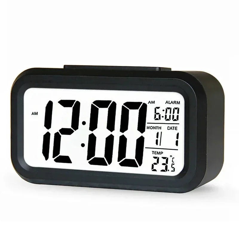 LED Digital Alarm Clock Mini Alarm Clock Suitable for Home Office Bedside Table Kids Bedroom Electronic Clocks Decor Garden