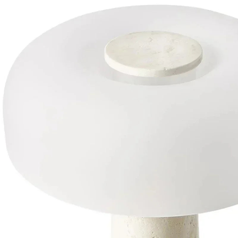 Personality Simple Natural Travertine Living Room Designer Creative Mushroom Bedroom Bedside Lamp Home Decoration LED Table Lamp