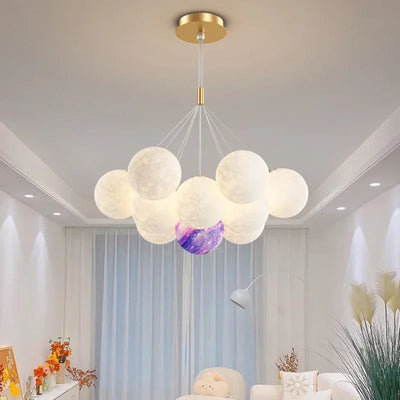 Modern Bubble Chandeliers Light Fixture Nordic Hanging Lamp for Bedroom Living Room Dining Room