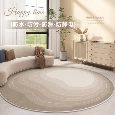 Minimalist Round Living Room Decoration Carpet Children's Room Non-slip Rug Modern Luxury Rugs for Bedroom Home Thickened Mat