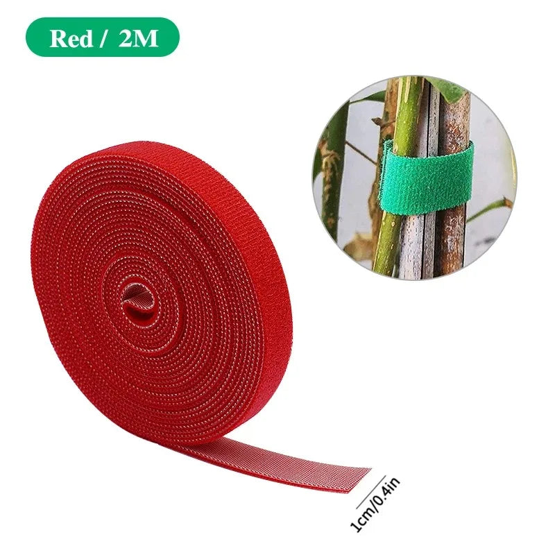 Green Garden Twine Plant Ties Nylon Plant Bandage Garden Hook Loop Bamboo Cane Wrap Support Garden Accessories