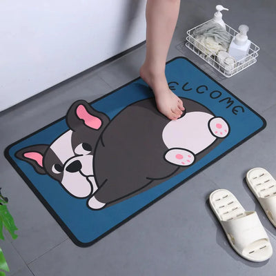 Super Absorbent Cartoon Panda Bathroom Mat - Cute Animal Rug for Bedroom, Entrance, Shower - Soft and Cozy Floor Carpet - Best f