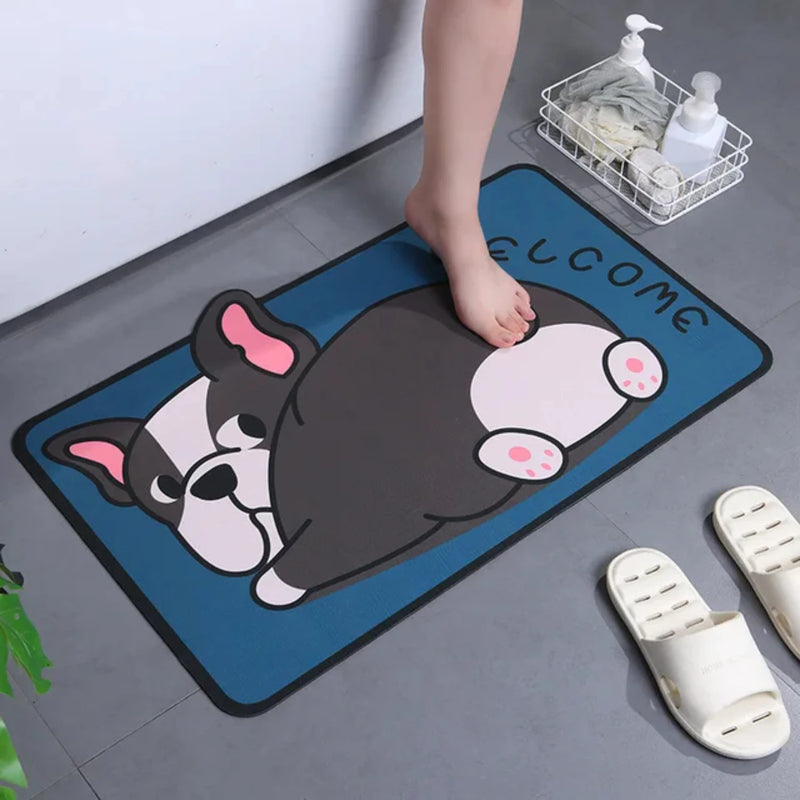 Super Absorbent Cartoon Panda Bathroom Mat - Cute Animal Rug for Bedroom, Entrance, Shower - Soft and Cozy Floor Carpet - Best f