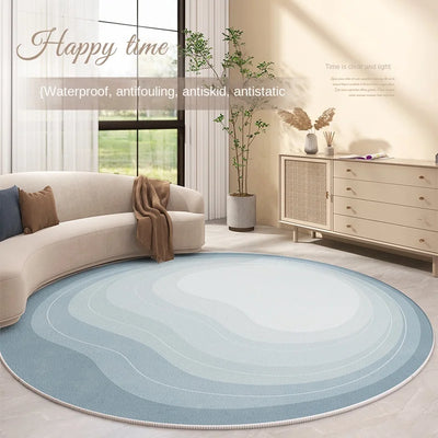 Minimalist Round Living Room Decoration Carpet Children's Room Non-slip Rug Modern Luxury Rugs for Bedroom Home Thickened Mat