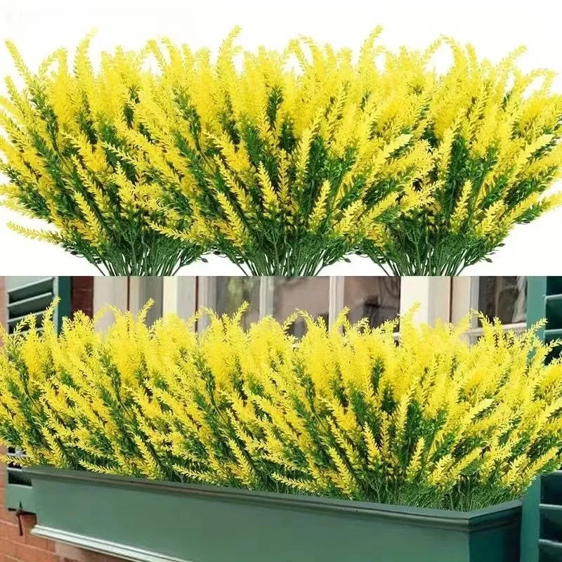 Provence Lavender Plastic Artificial Flowers False Plants Wedding Home Outdoor Garden Decoration Table Decoration