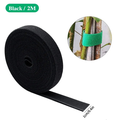 Green Garden Twine Plant Ties Nylon Plant Bandage Garden Hook Loop Bamboo Cane Wrap Support Garden Accessories