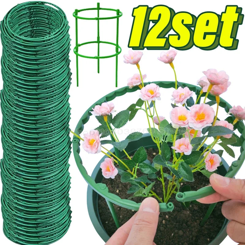 Flower Plants Vine Climbing Bracket Hock Pen Green Plant Support Pile Frame Greenhouse Arrangement Semicircle Fixed Rod Indoor