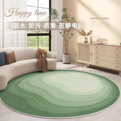 Minimalist Round Living Room Decoration Carpet Children's Room Non-slip Rug Modern Luxury Rugs for Bedroom Home Thickened Mat