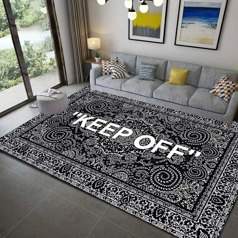 KEEP OFF Carpet for Living Room Home Decor Sofa Table Large Area Rugs Bedroom Bedside Foot Pad Hallway Balcony Rugs Doormat