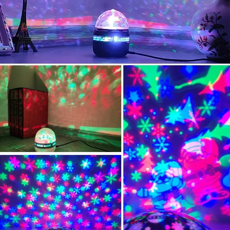 Galaxy Night Light Projector USB Table Lamp Gaming Room Home Theater Ceiling Wedding Decoration Halloween Rotate Automatically