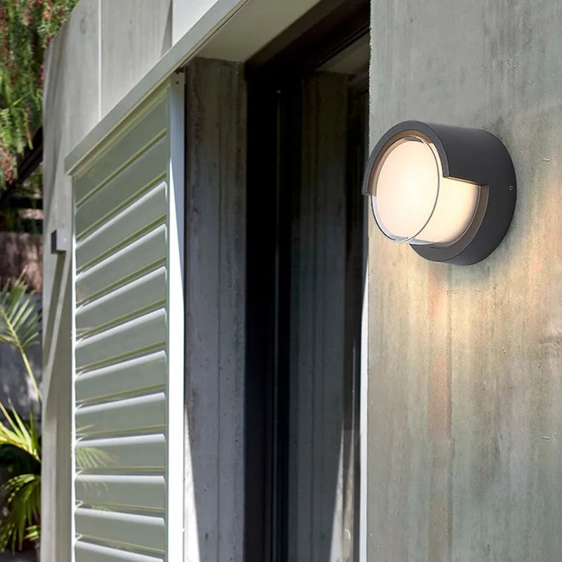 Outdoor LED Wall Lamp Waterproof Garden Porch Surface Mounted Sconce Light Bathroom Balcony Moistureproof Ceiling Light